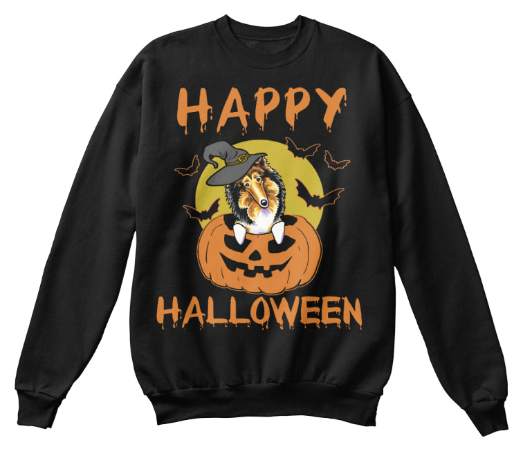 Collie Dog - Happy Halloween