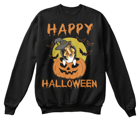 Collie Dog - Happy Halloween