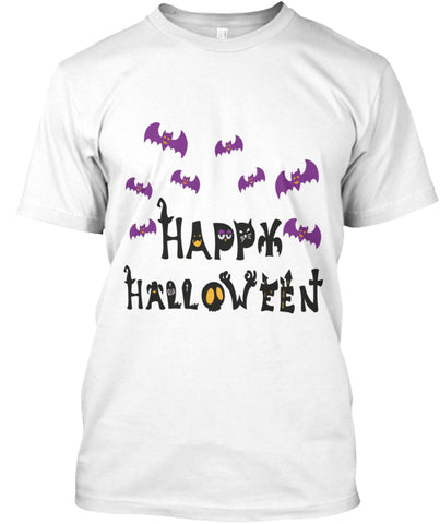Limited Edition Halloween T Shirts _ Purple Bats