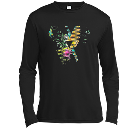Tropical Parrot Dotted Triangle Trendy Shirt