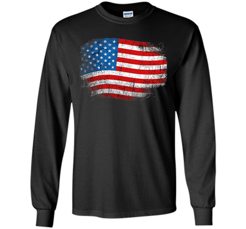 Cool Distressed American USA Flag Shirt 4th of July Clothing