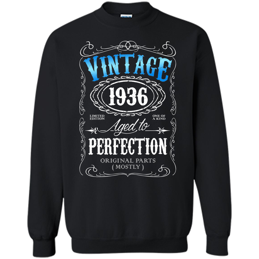 Vintage 1936 tshirt 80th birthday gifts for men Aged to APA