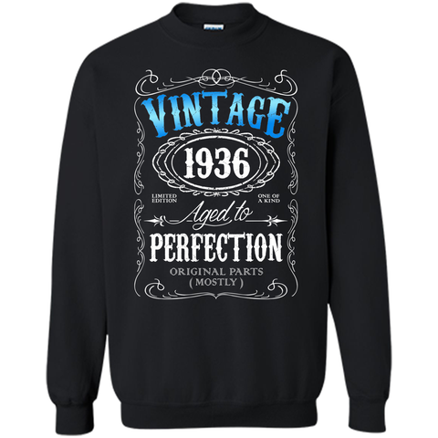 Vintage 1936 tshirt 80th birthday gifts for men Aged to APA