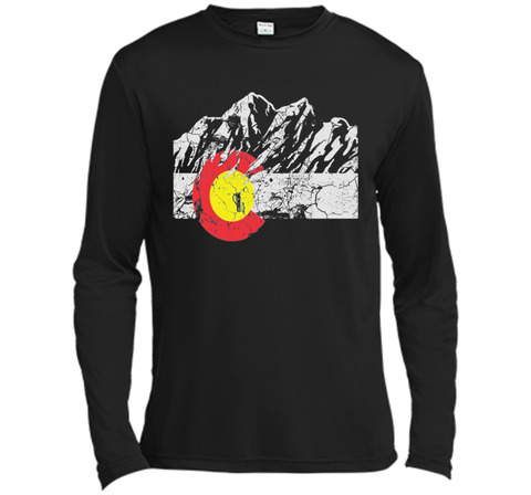 Colorado Flag Moutain Vintage T Shirt - Colorado Day Shirts