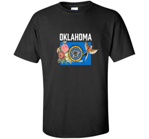 Oklahoma US State Flag Tee With State Bird & Flower T-Shirt