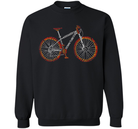 Bicycle Amazing anatomy tshirt - mountain bike fire red