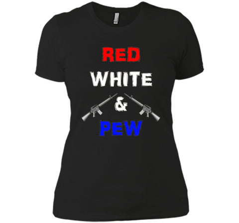 Red White & Pew AR15 Black Rifle America 4th of July Gun