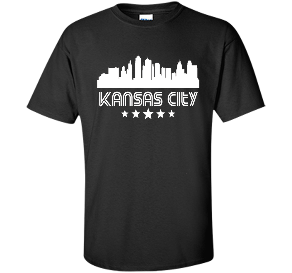 Kansas City Missouri Skyline Retro Style T-Shirt