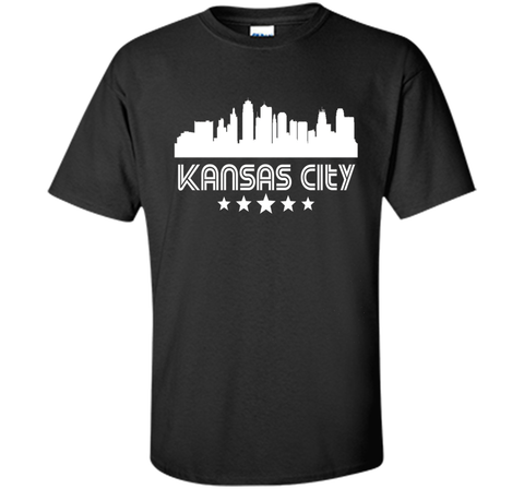 Kansas City Missouri Skyline Retro Style T-Shirt