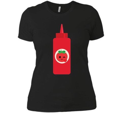 Ketchup Sauce Emoji Flirt & Kiss Shirt Catsup T-Shirt Tee