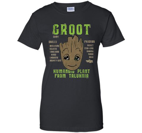 Marvel Groot Guardians of Galaxy 2 Skills Graphic T-Shirt