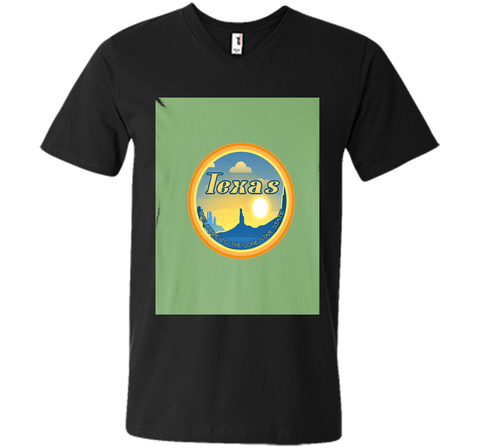 Texas Western Sunset Sunrise Retro Vintage Plateau T-Shirt