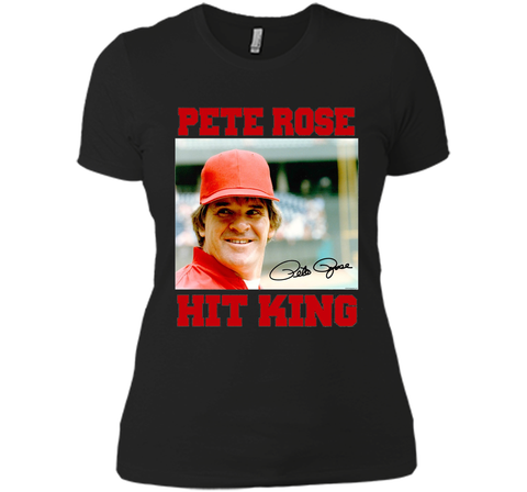 Pete Rose Hit King Photo with Signature