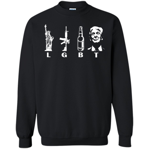 Liberty Guns Beer Trump Support shirt Parode Funny LGBT
