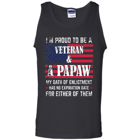 Men's I'm Proud To Be A Veteran And A Papaw T-shirt