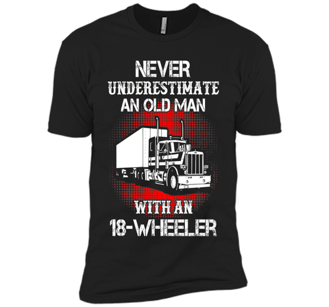 Men's Old Man With An 18-Wheeler Trucker T-Shirt
