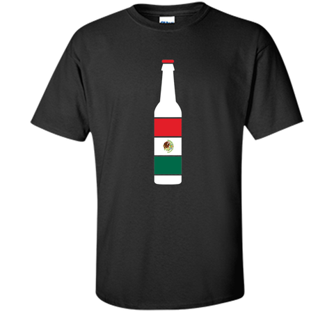 Mexico Flag Beer Bottle Soccer Apparel TriColor Gift T-Shirt