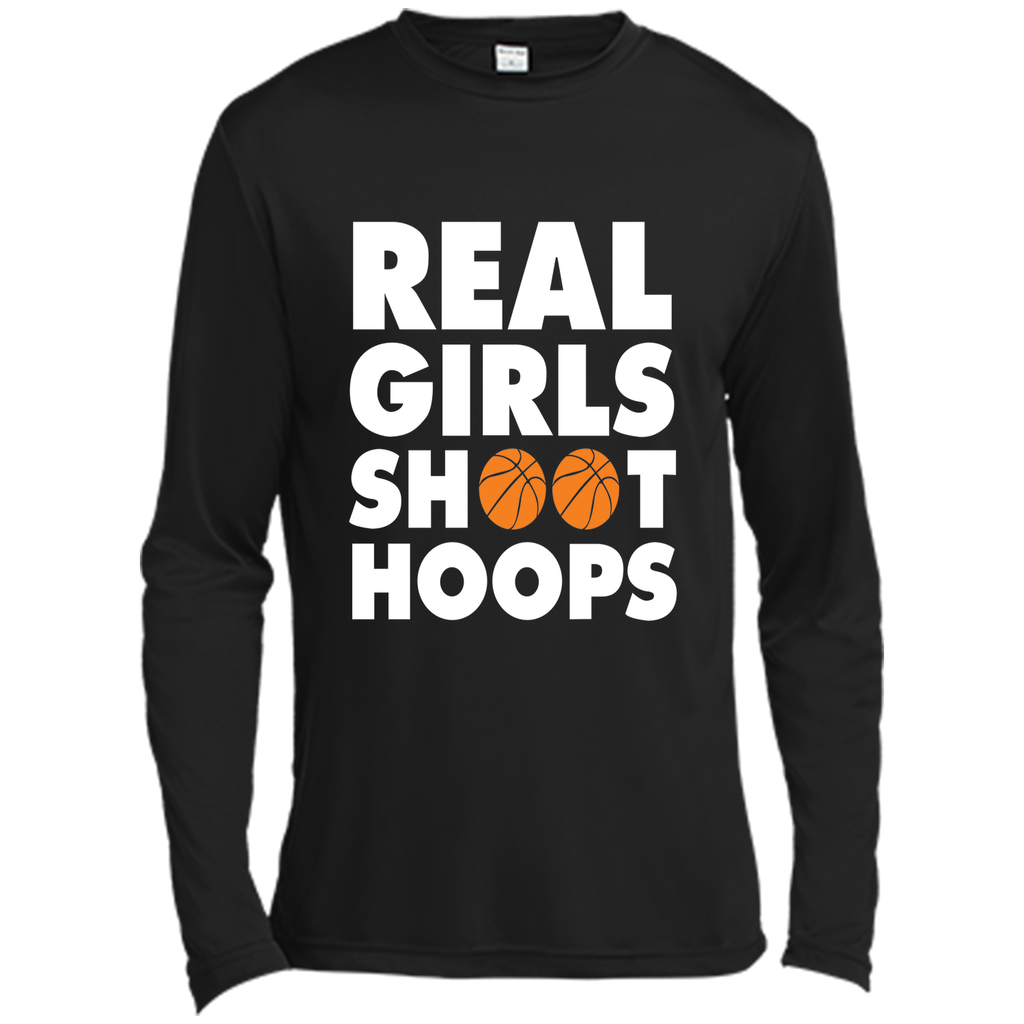 Real Girls Shoot Hoops Basketball T-Shirt