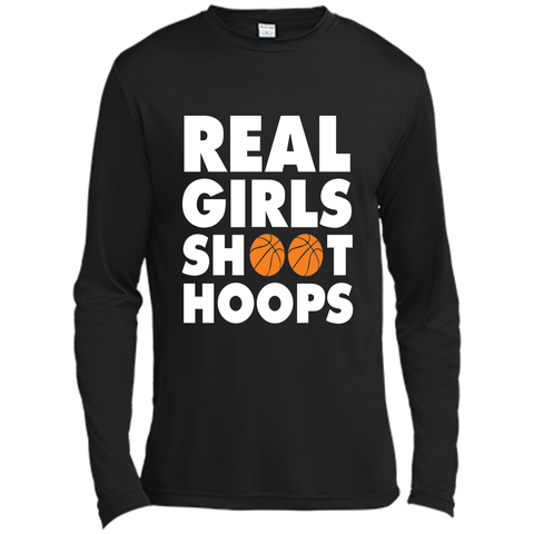 Real Girls Shoot Hoops Basketball T-Shirt