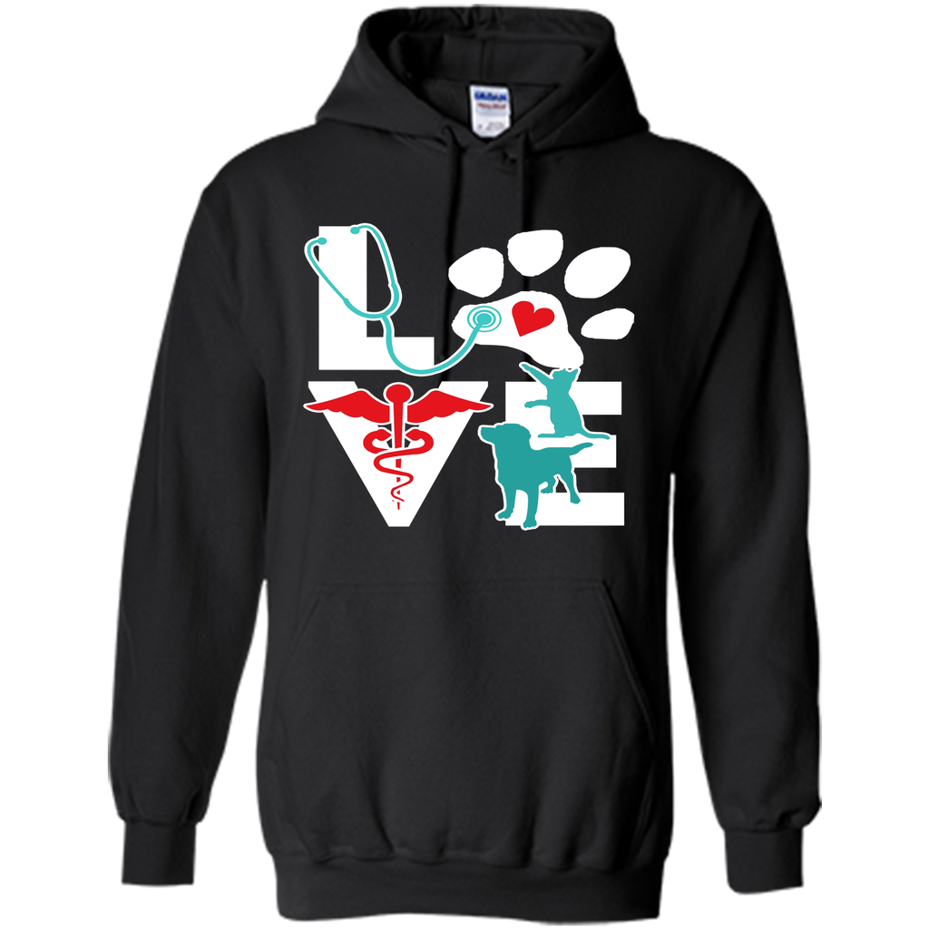 veterinarian love cat and dog veterinary t-shirt