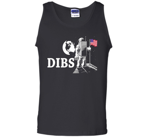 July 4th Dibs USA Flag On Moon Astronaut Space T-Shirt