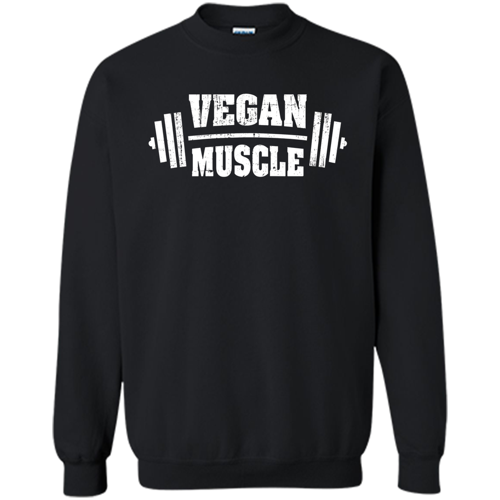 Vegan Muscle Weight Lifting Distressed T-Shirt