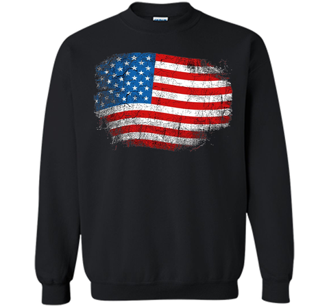 Cool Distressed American USA Flag Shirt 4th of July Clothing