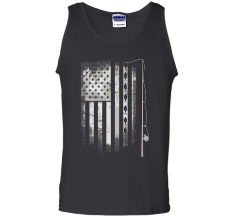 fishing angle fish American Flag u.s. team T-shirt