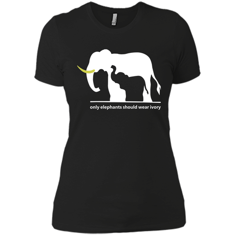 Elephants T Shirt - Only Elephants Should Wear Ivory T Shirt