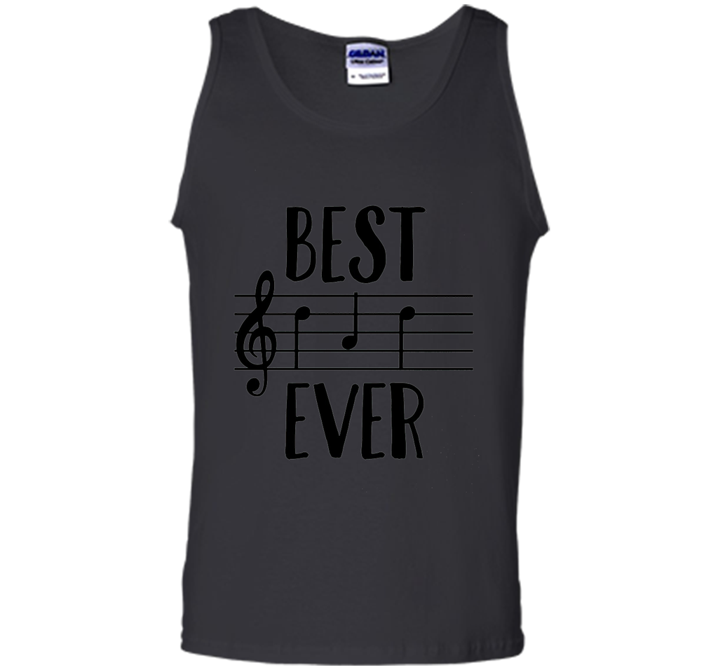 Mens Best Dad Ever T-Shirt Funny Music Note Father's Gift