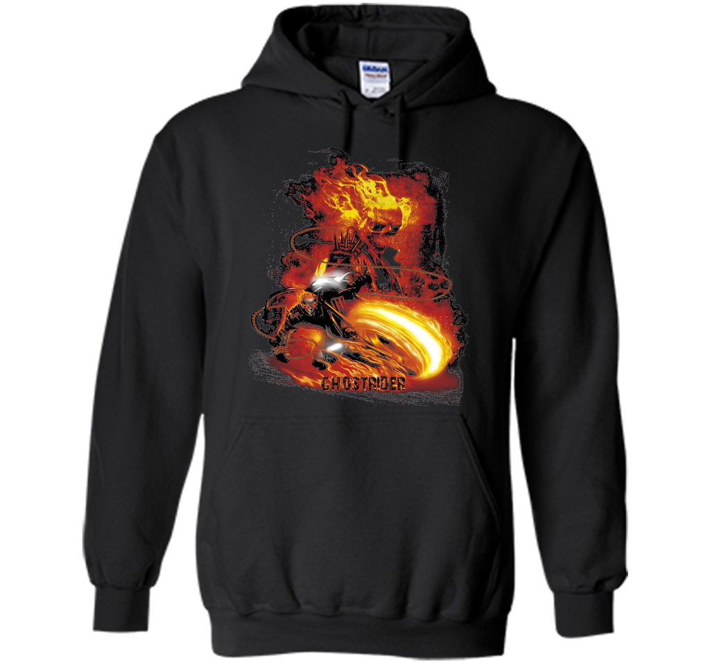 Marvel Ghost Rider Fire Fury Graphic T-Shirt Adult HORROR t-shirt