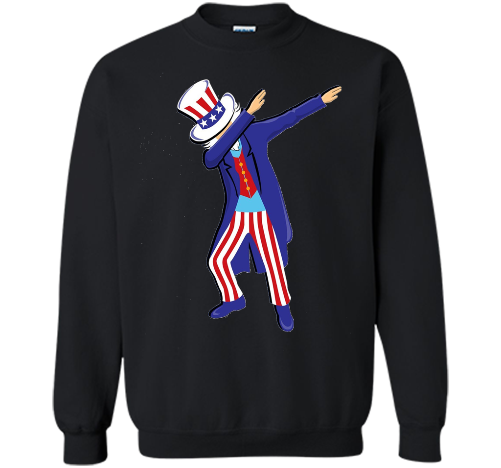 Dabbing Uncle Sam Shirt Funny 4th of July Boys Girls Adults