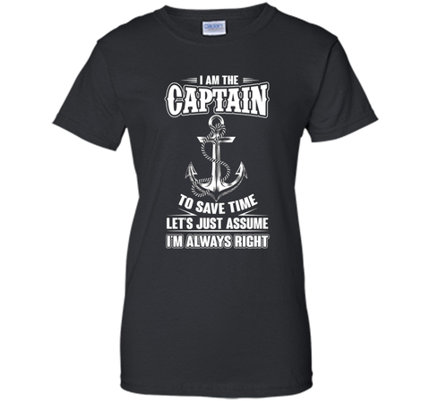 I Am The Captain T-shirt Boat Captain Tee