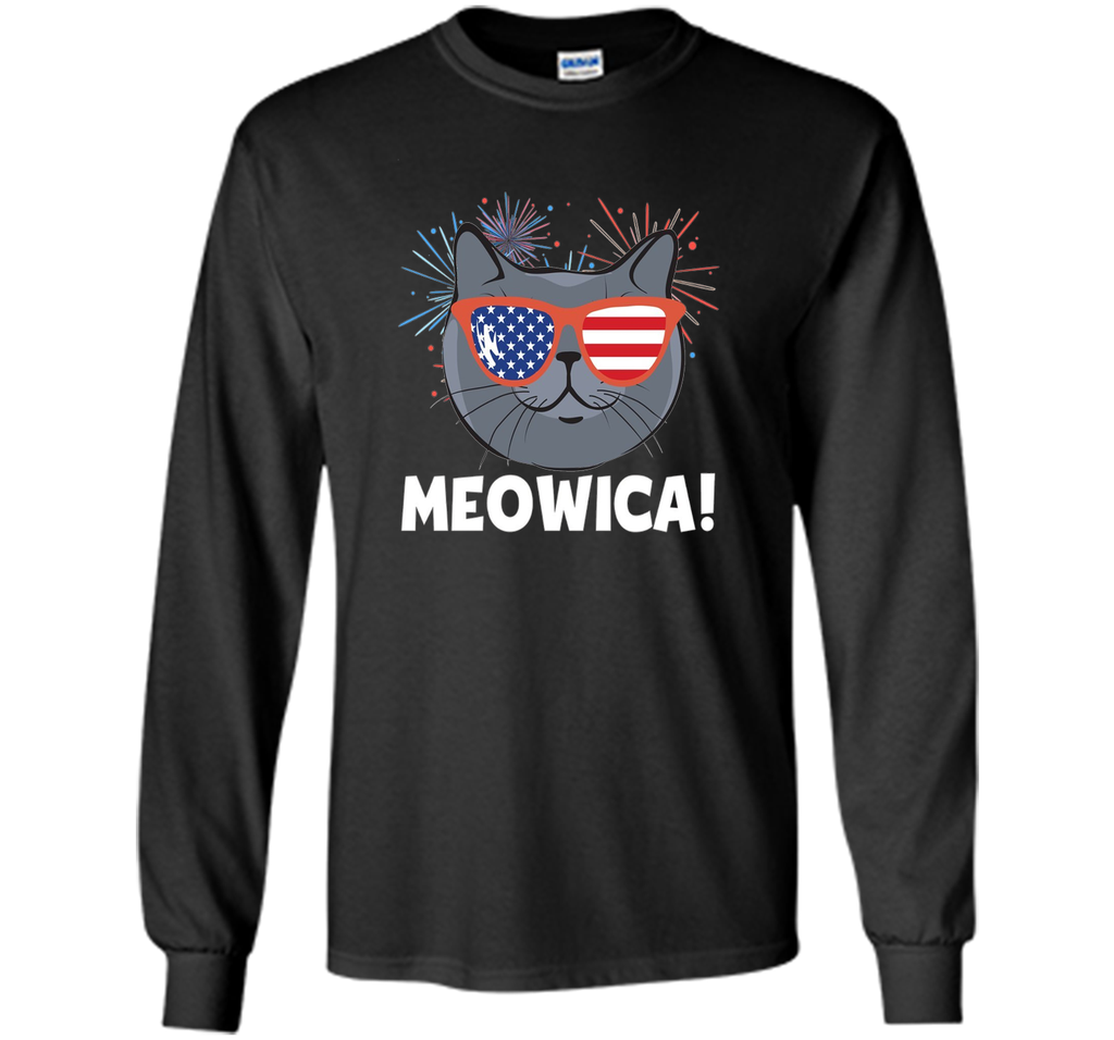 Meowica Shirt | Funny Cat Shirts | Fourth Of July Shirt 4th