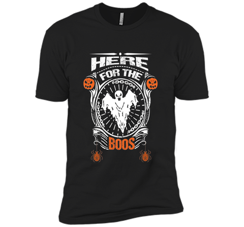 Boos Tshirt Halloween Ghost and Spider Next Level Premium Short Sleeve Tee