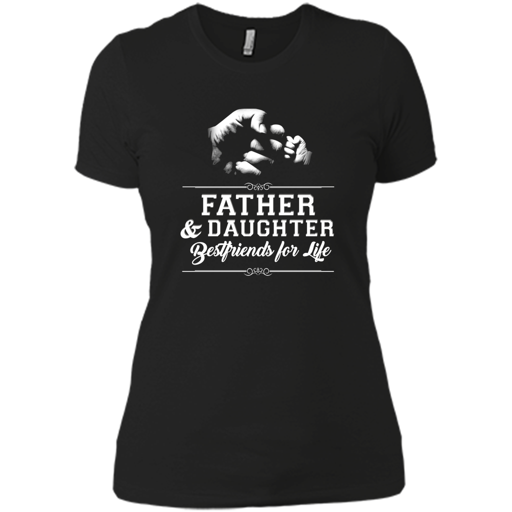 Men's Father Daughter Friends Fist Bump TShirt Dad Father's Day T