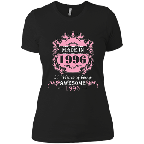 Made In 1996 T Shirt- 21 Years Old 21th Birthday Gift