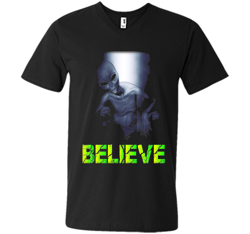 Believe, Space Aliens Do Exist, UFO Alien Scary Tshirt
