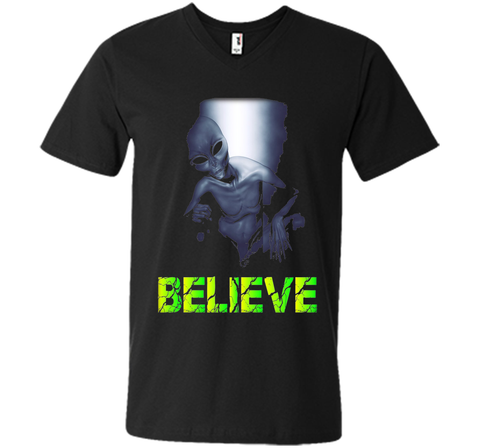 Believe, Space Aliens Do Exist, UFO Alien Scary Tshirt