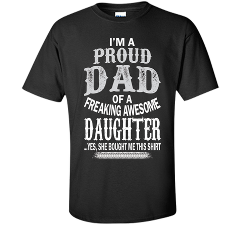 Proud Dad Of A Freaking Awesome Daughter Christmas Tshirt