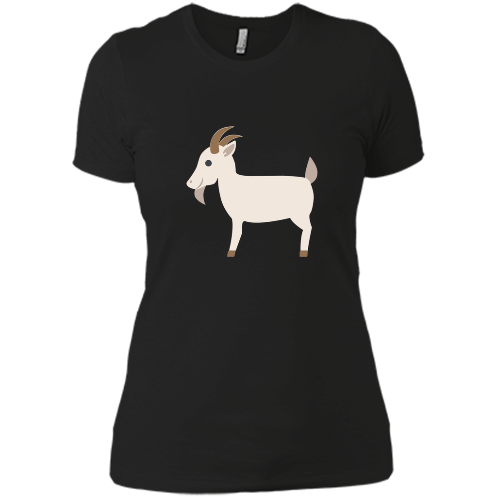 Goat Emoji T-Shirt Farm Animal Horns Tusks Pig Sheep Cow