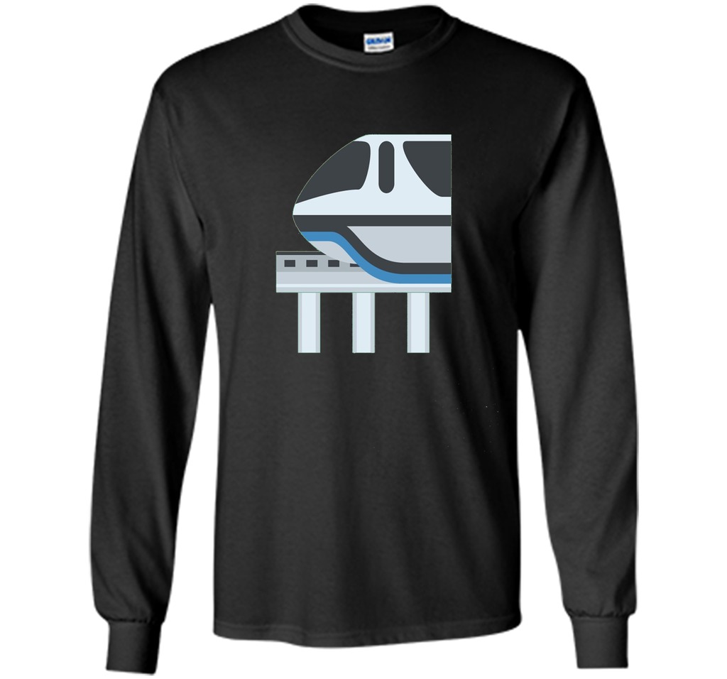Monorail Emoji T-Shirt Train Ride Track Futuristic Electric