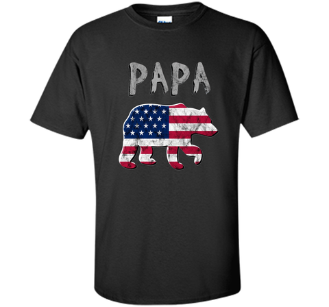 Bear USA Flag Shirt Patriotic Family 4th of July for Men