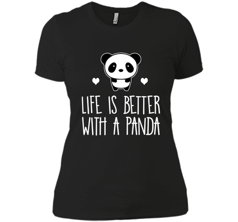 Life Is Better With A Panda Animal Bear Hearts T-Shirt