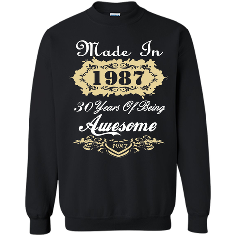 VINTAGE BORN IN 1987 T SHIRT 30 YEARS OLD BIRTHDAY