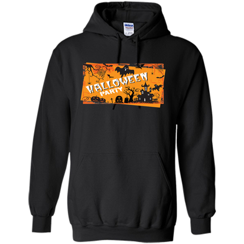 enjoy the halloween party Pullover Hoodie 8 oz