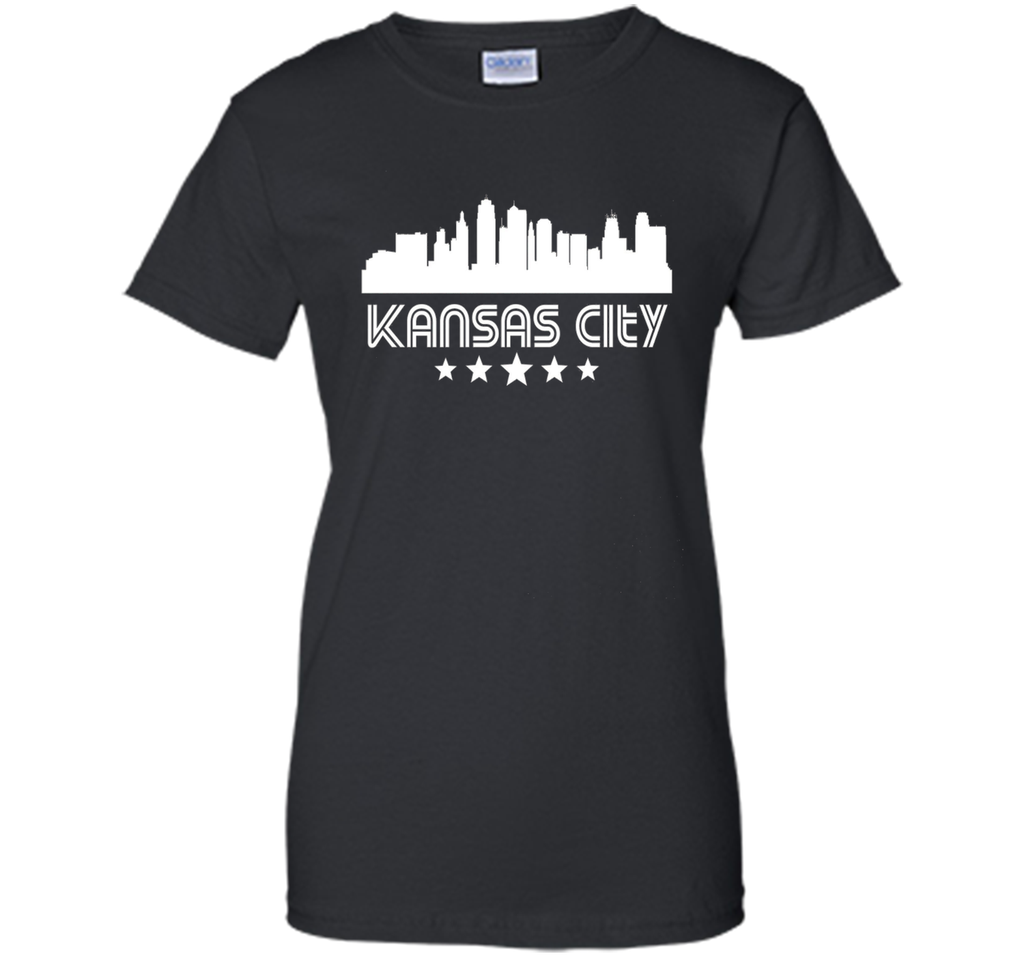 Kansas City Missouri Skyline Retro Style T-Shirt