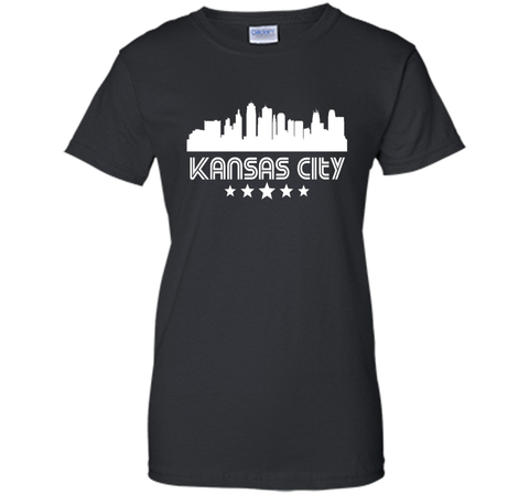 Kansas City Missouri Skyline Retro Style T-Shirt