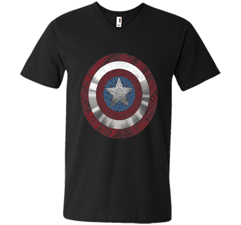 Marvel Captain America Avenger Ornate Shield Graphic T-Shirt