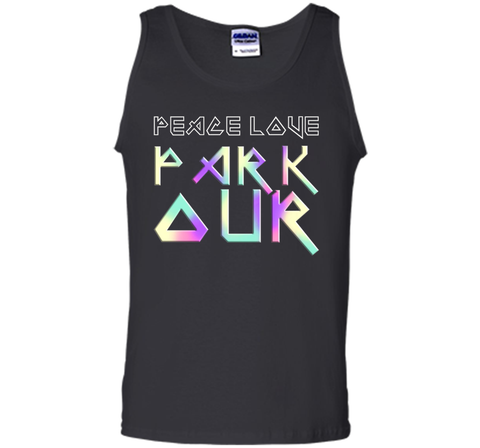 Peace Love Parkour EDM Style T-Shirt